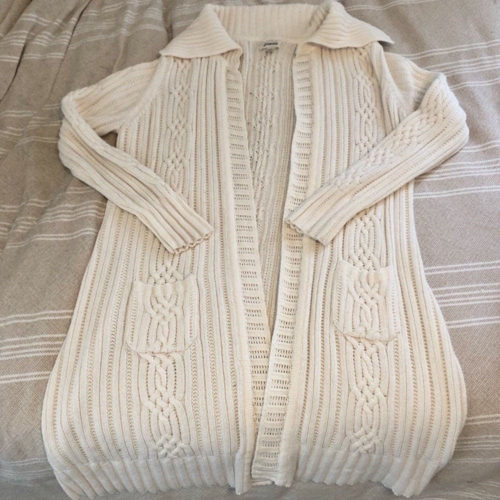 Long fisherman knit sweater!